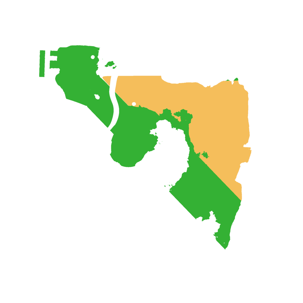 Biome Rust Map: Procedural Map, Size: 2300, Seed: 35825