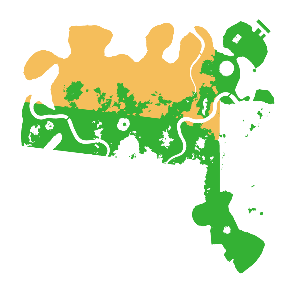 Biome Rust Map: Procedural Map, Size: 3500, Seed: 263558108