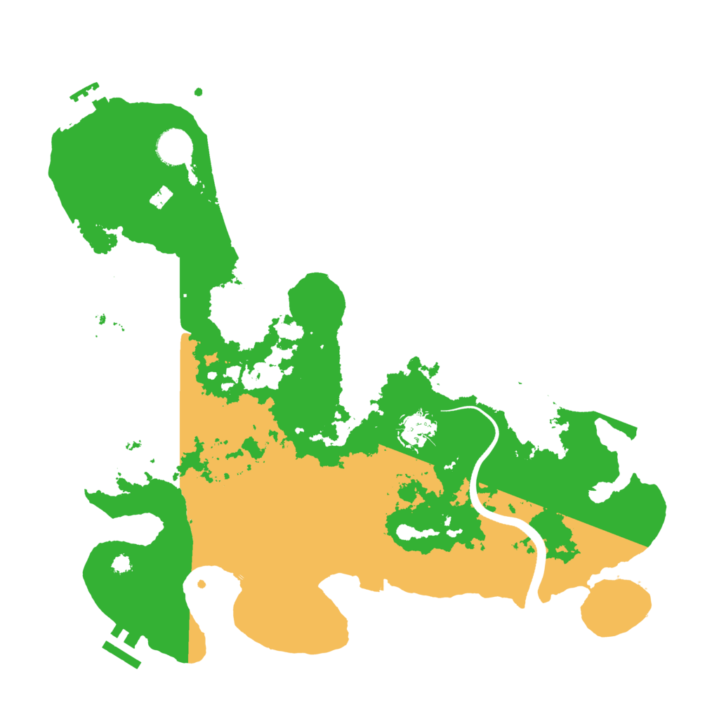 Biome Rust Map: Procedural Map, Size: 3500, Seed: 1494143613