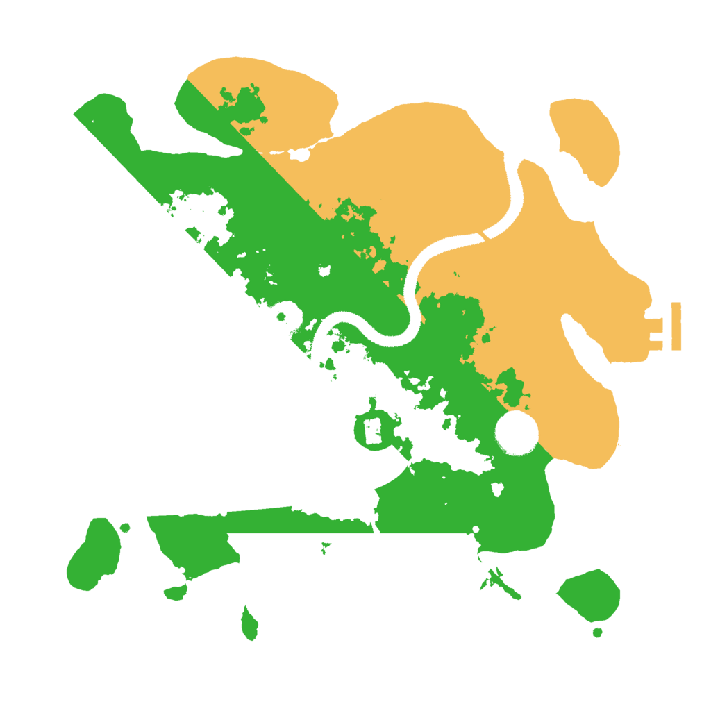 Biome Rust Map: Procedural Map, Size: 3000, Seed: 309535