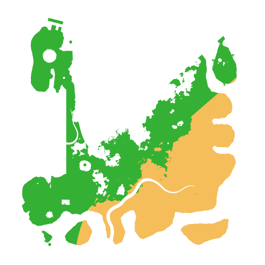 Biome Rust Map: Procedural Map, Size: 3500, Seed: 639506506