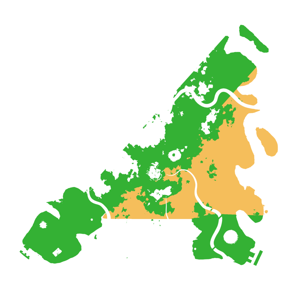 Biome Rust Map: Procedural Map, Size: 3700, Seed: 866999242
