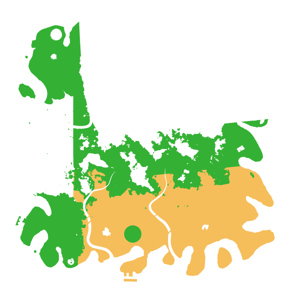 Biome Rust Map: Procedural Map, Size: 4500, Seed: 12062025