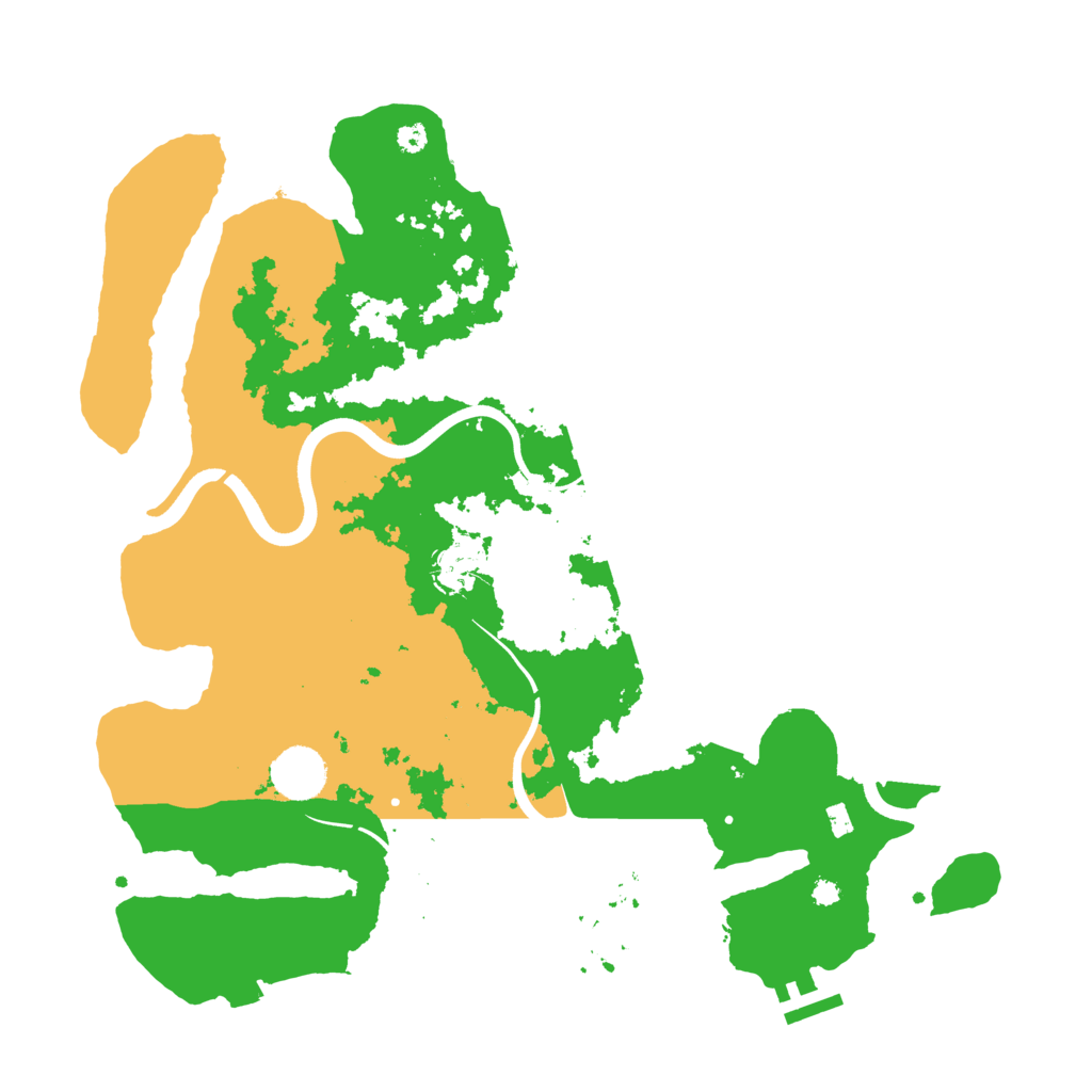 Biome Rust Map: Procedural Map, Size: 3700, Seed: 662909110