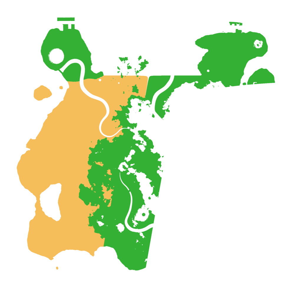 Biome Rust Map: Procedural Map, Size: 3500, Seed: 3026140