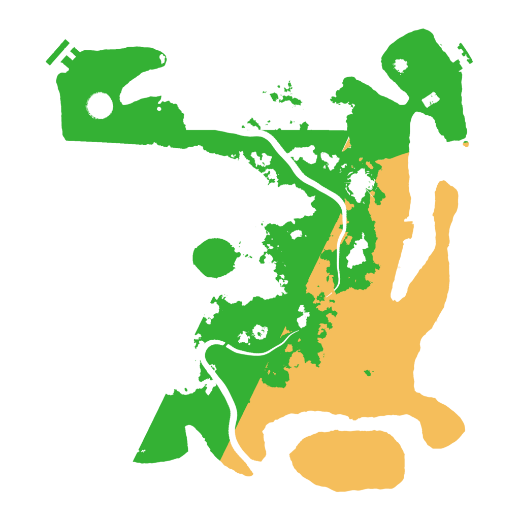 Biome Rust Map: Procedural Map, Size: 3500, Seed: 677870563