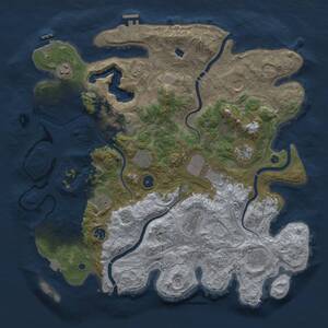 Thumbnail Rust Map: Procedural Map, Size: 4250, Seed: 802934847, 17 Monuments