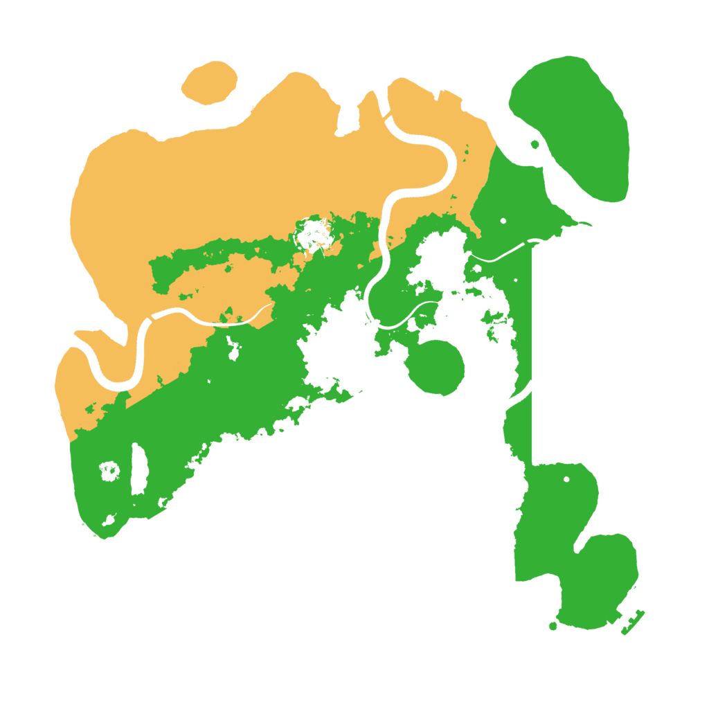 Biome Rust Map: Procedural Map, Size: 3500, Seed: 650330033