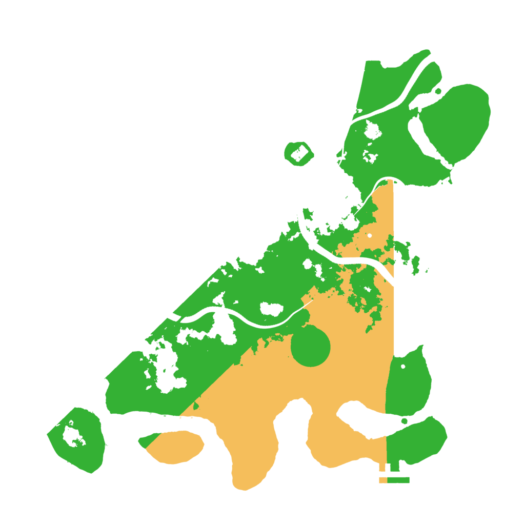 Biome Rust Map: Procedural Map, Size: 3500, Seed: 378524