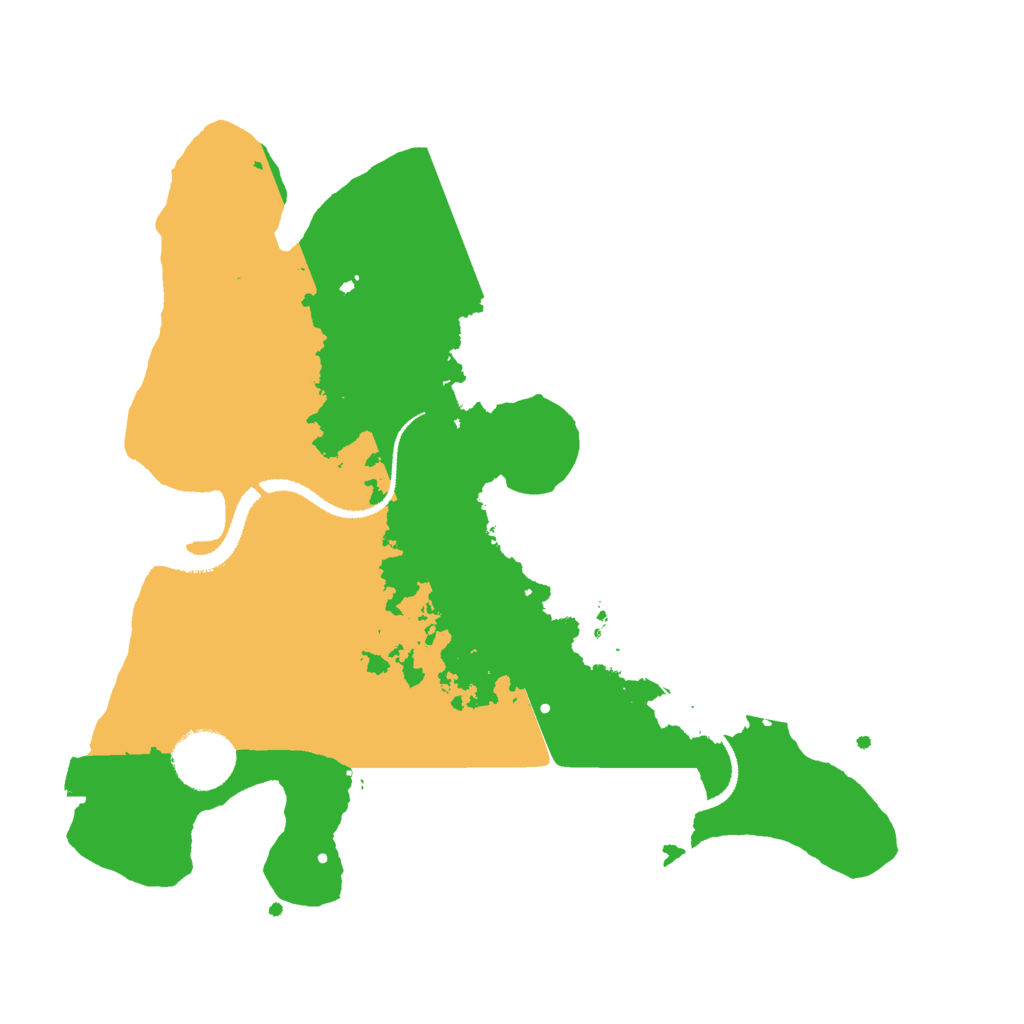 Biome Rust Map: Procedural Map, Size: 3000, Seed: 18943