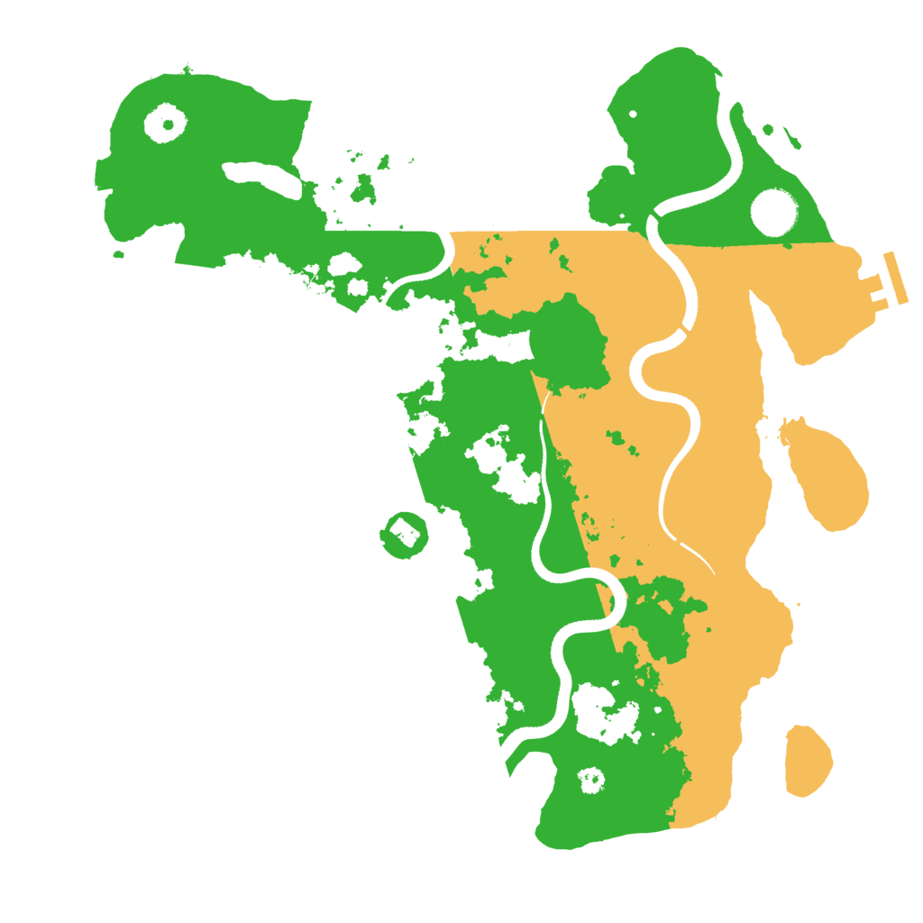 Biome Rust Map: Procedural Map, Size: 3500, Seed: 2023929498