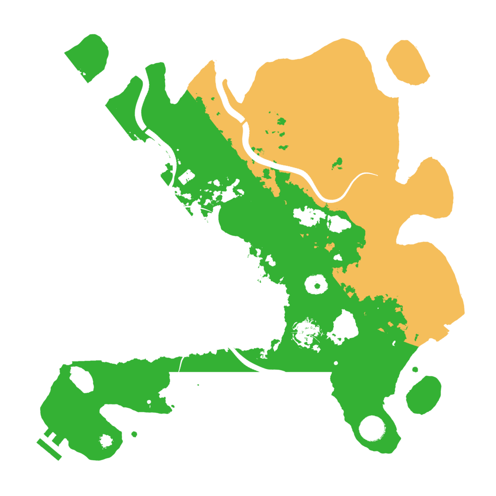Biome Rust Map: Procedural Map, Size: 3500, Seed: 1164060549