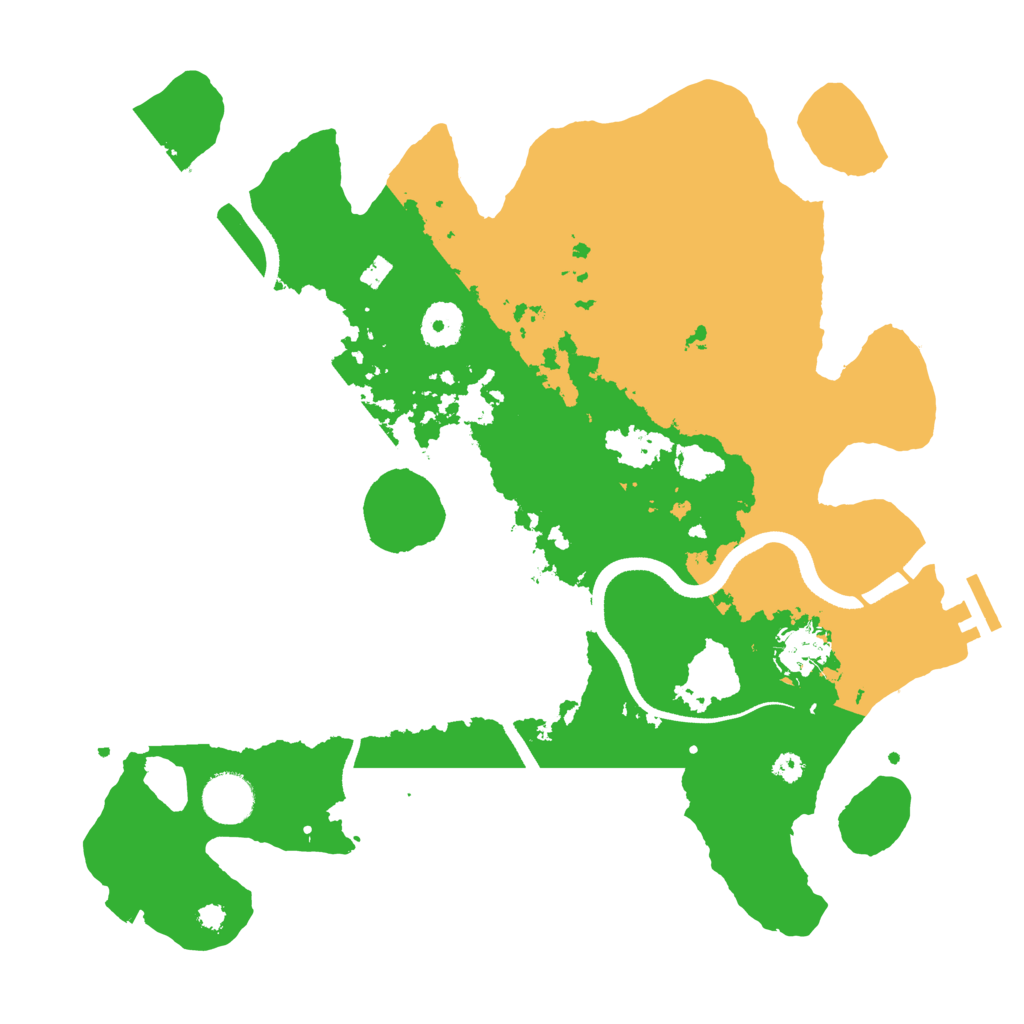Biome Rust Map: Procedural Map, Size: 3500, Seed: 1164060549