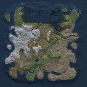 Thumbnail Rust Map: Procedural Map, Size: 3850, Seed: 942957521, 15 Monuments