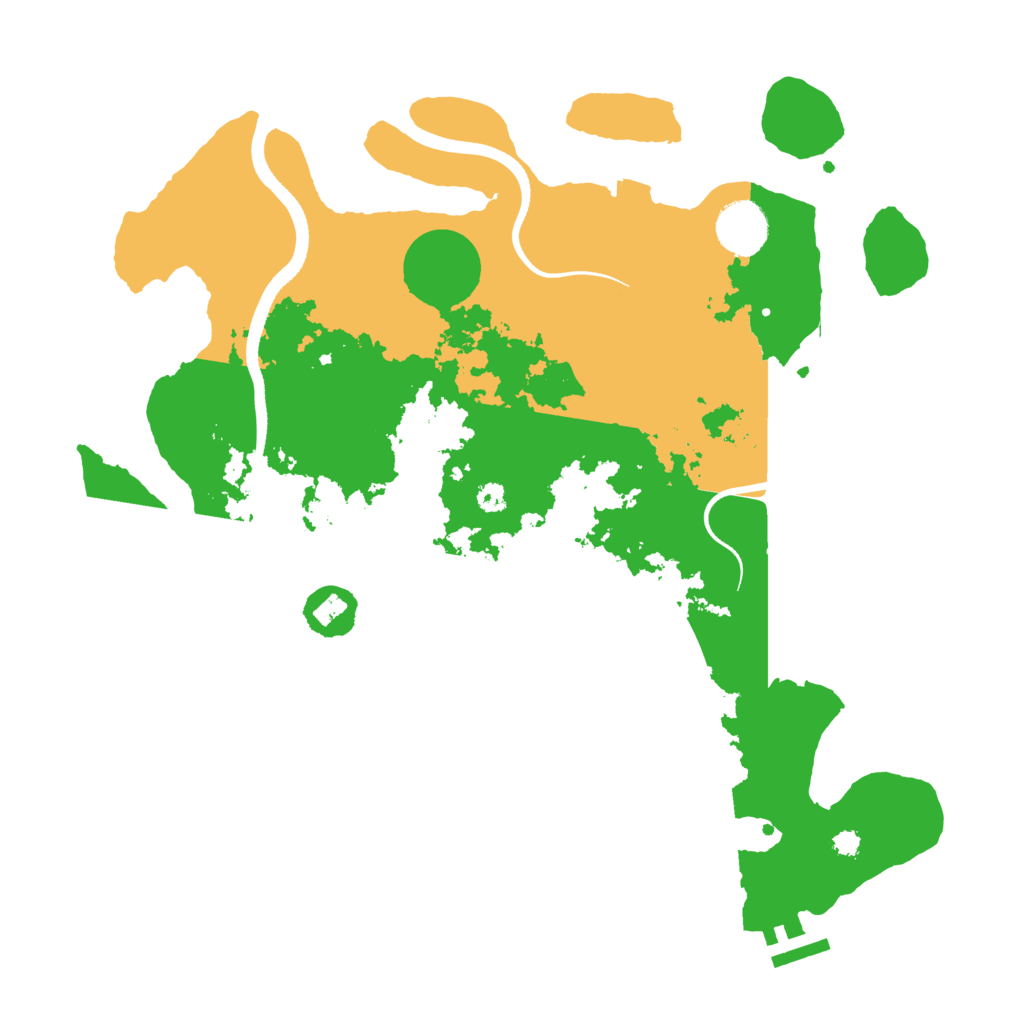 Biome Rust Map: Procedural Map, Size: 3500, Seed: 884501985