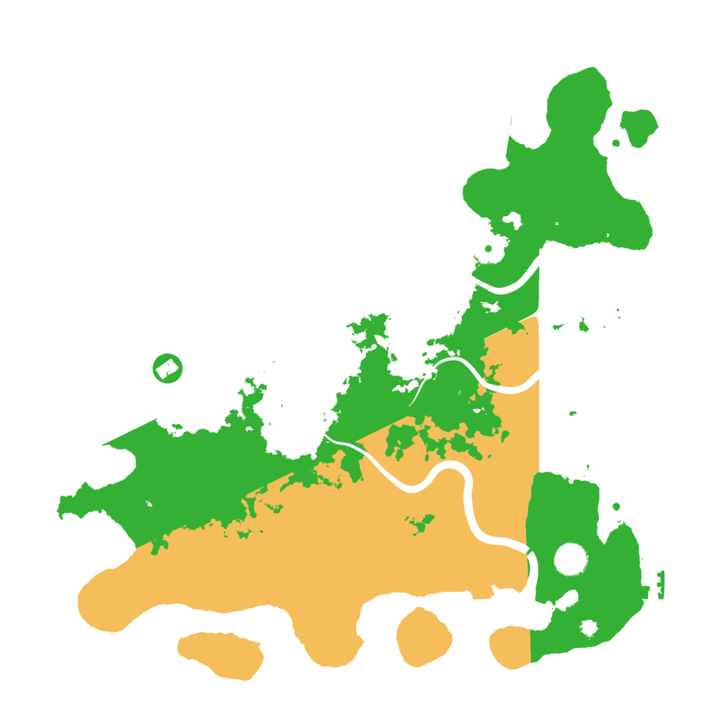 Biome Rust Map: Procedural Map, Size: 3850, Seed: 533983127