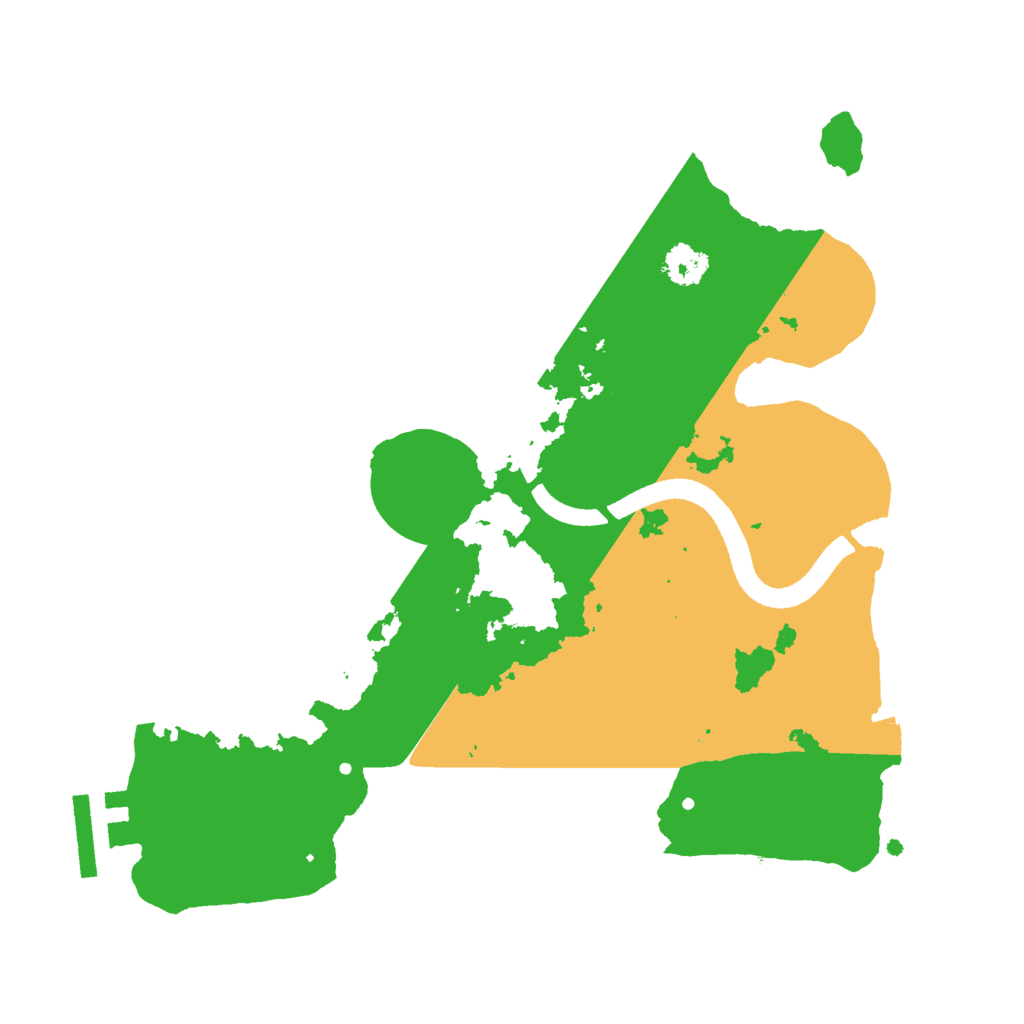 Biome Rust Map: Procedural Map, Size: 2500, Seed: 1892860508