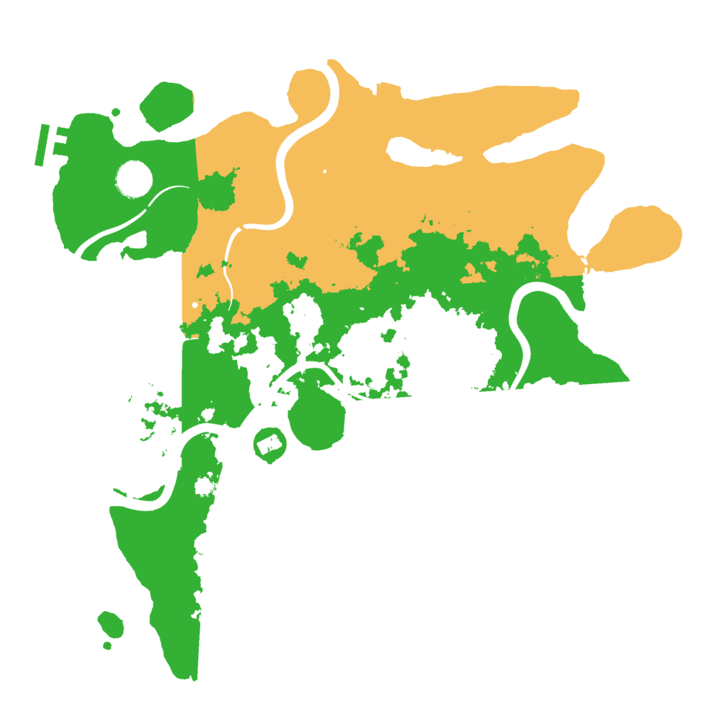 Biome Rust Map: Procedural Map, Size: 3500, Seed: 161507491