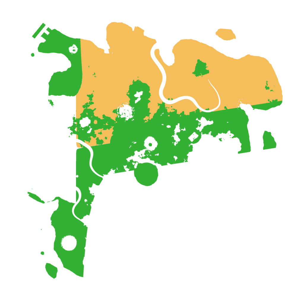 Biome Rust Map: Procedural Map, Size: 3500, Seed: 405426965