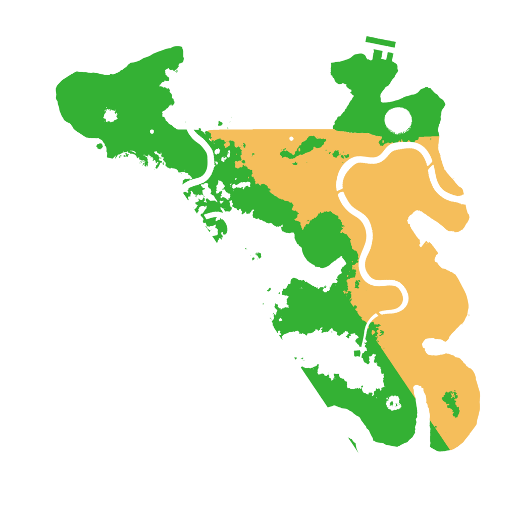 Biome Rust Map: Procedural Map, Size: 3500, Seed: 5112423