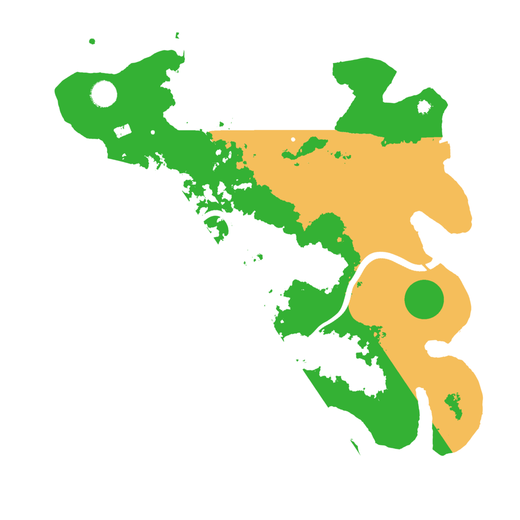 Biome Rust Map: Procedural Map, Size: 3500, Seed: 5112423