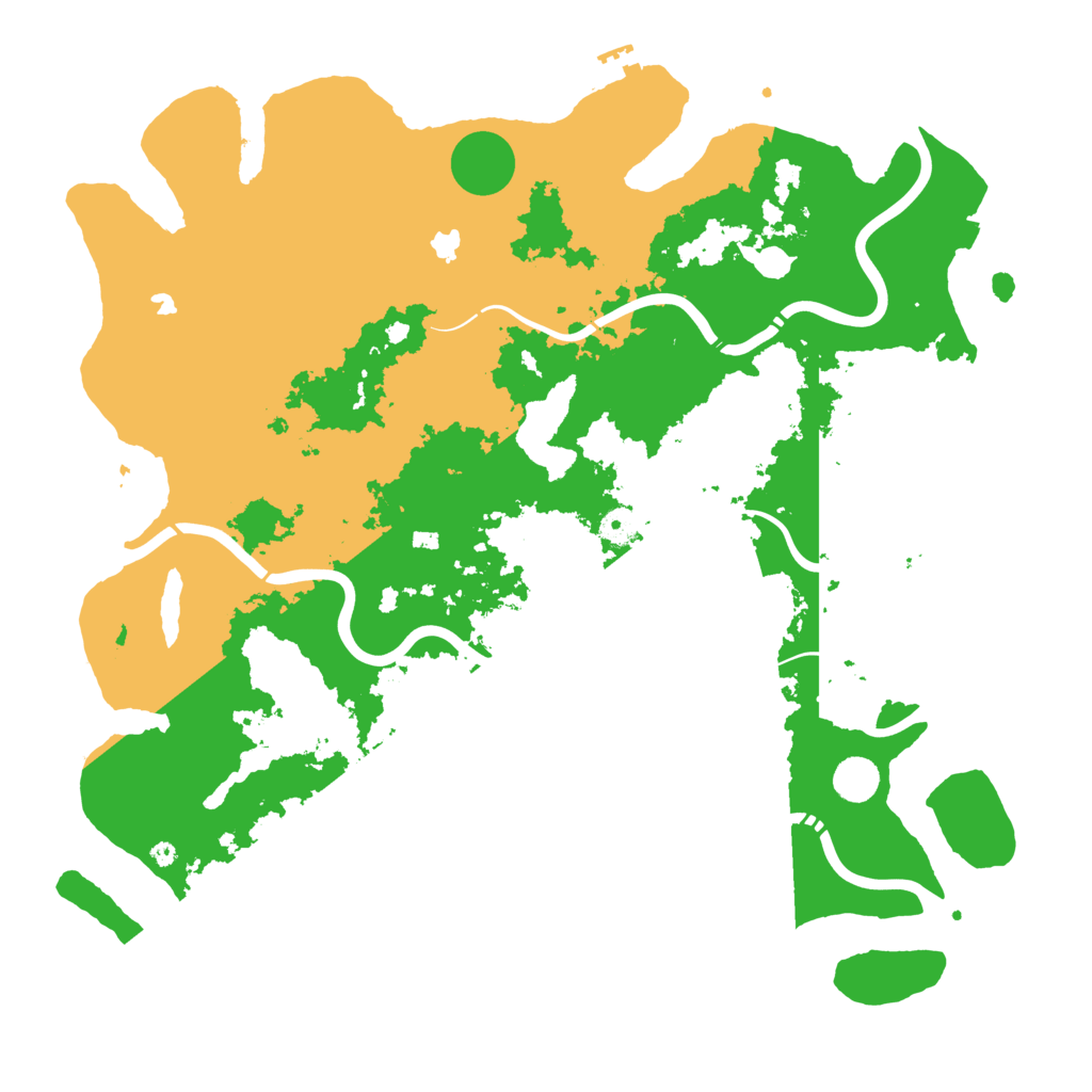 Biome Rust Map: Procedural Map, Size: 4500, Seed: 103527648