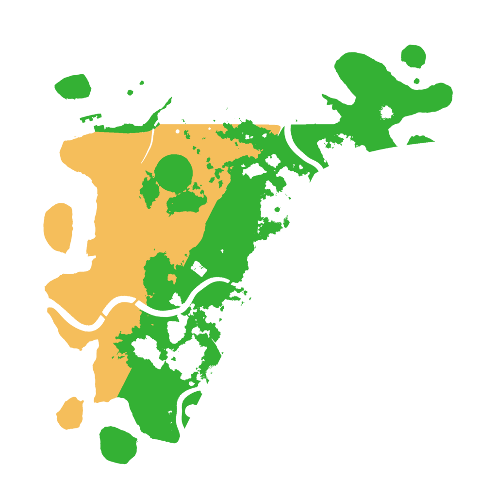 Biome Rust Map: Procedural Map, Size: 3500, Seed: 19880103
