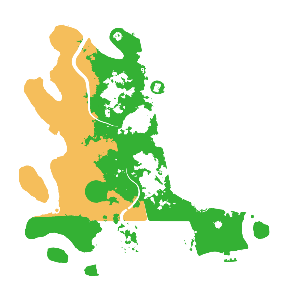 Biome Rust Map: Procedural Map, Size: 3500, Seed: 211163102