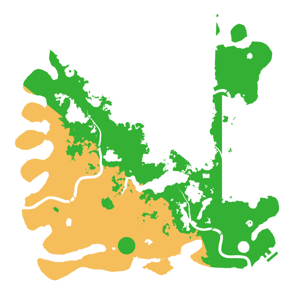 Biome Rust Map: Procedural Map, Size: 4500, Seed: 575719077