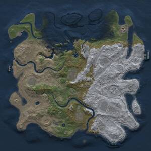 Thumbnail Rust Map: Procedural Map, Size: 4250, Seed: 1397482326, 16 Monuments