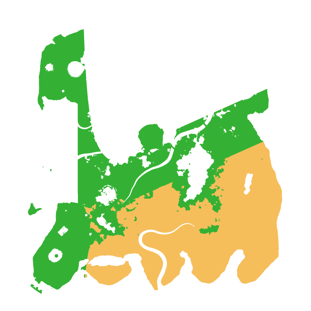 Biome Rust Map: Procedural Map, Size: 3500, Seed: 1428232495