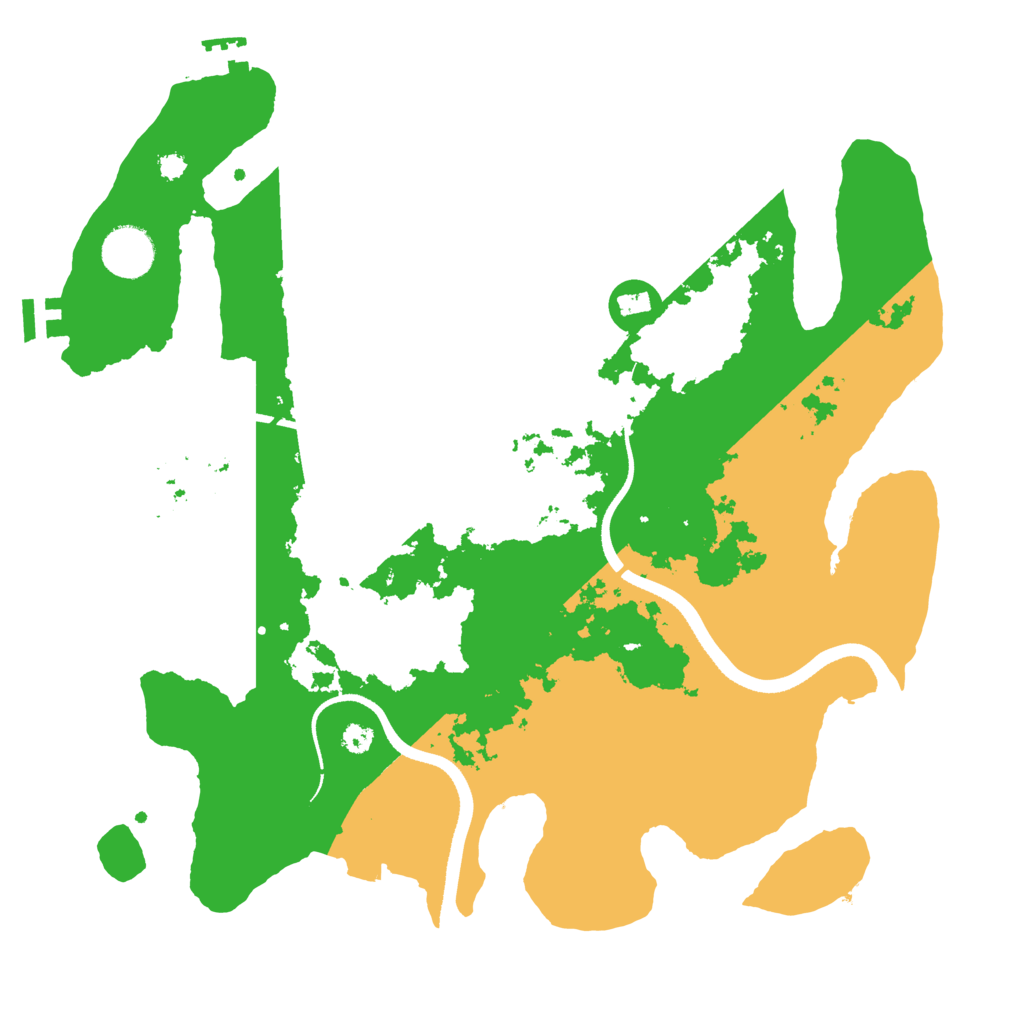 Biome Rust Map: Procedural Map, Size: 3500, Seed: 1823287002