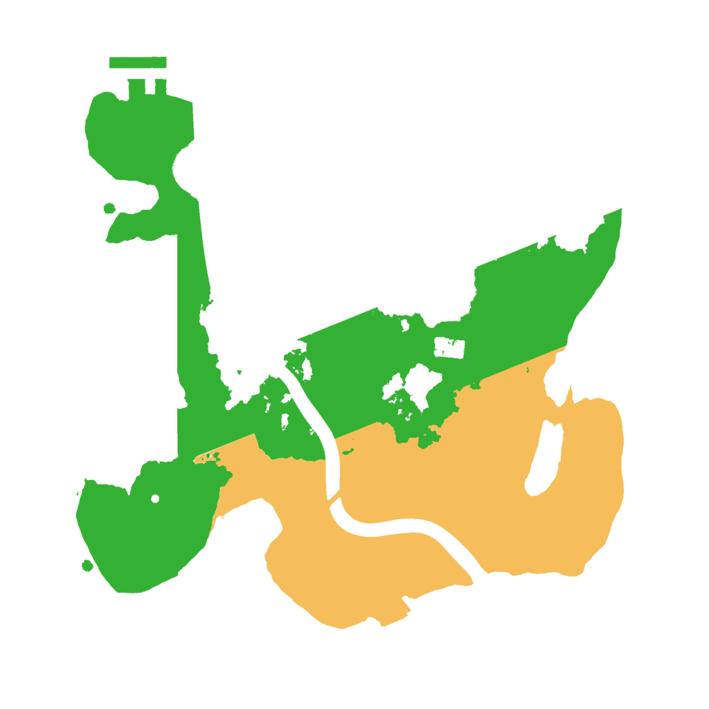 Biome Rust Map: Procedural Map, Size: 2500, Seed: 427193597