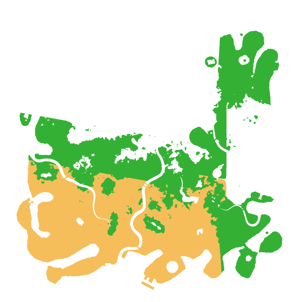 Biome Rust Map: Procedural Map, Size: 4500, Seed: 954640388