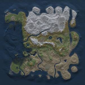 Thumbnail Rust Map: Procedural Map, Size: 4250, Seed: 612406454, 16 Monuments