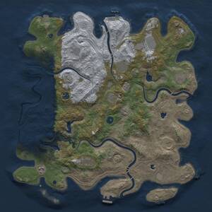 Thumbnail Rust Map: Procedural Map, Size: 4500, Seed: 31203, 17 Monuments