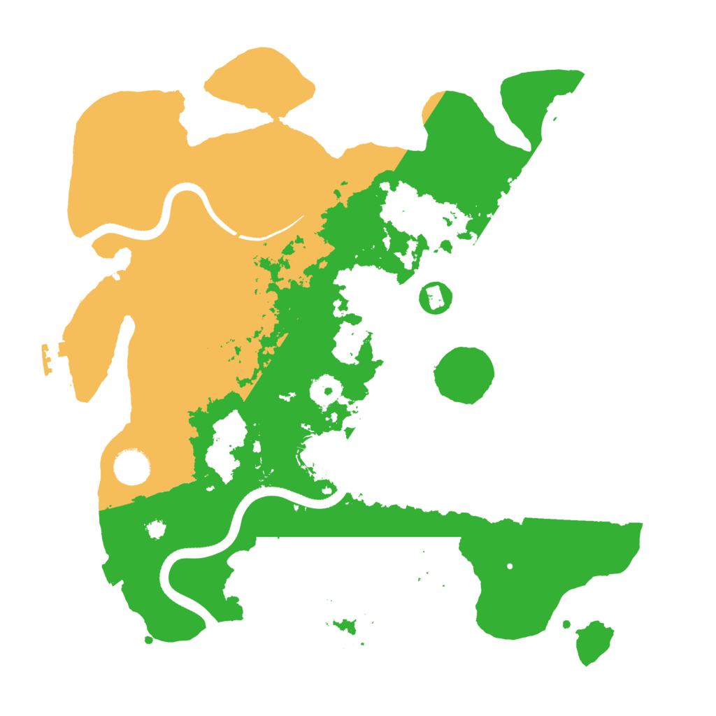 Biome Rust Map: Procedural Map, Size: 3500, Seed: 534071490