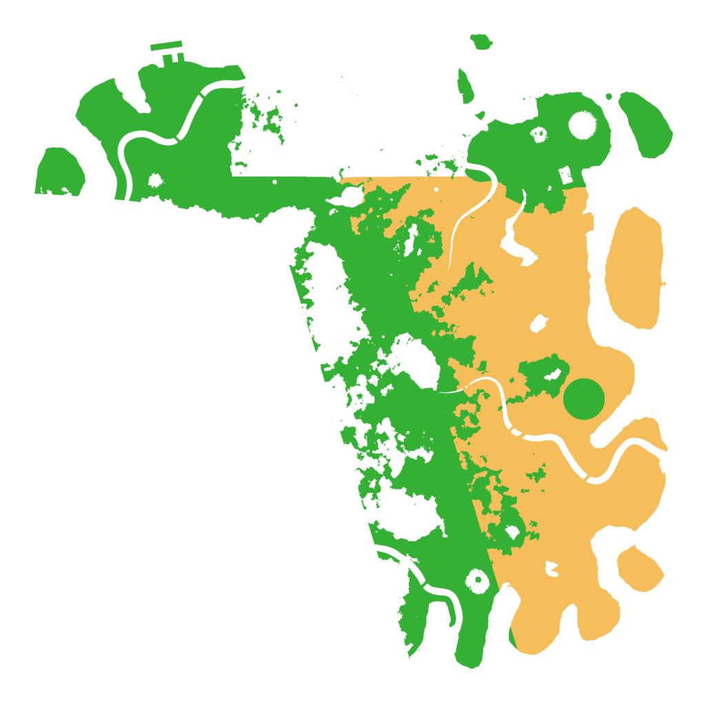 Biome Rust Map: Procedural Map, Size: 4500, Seed: 211160261