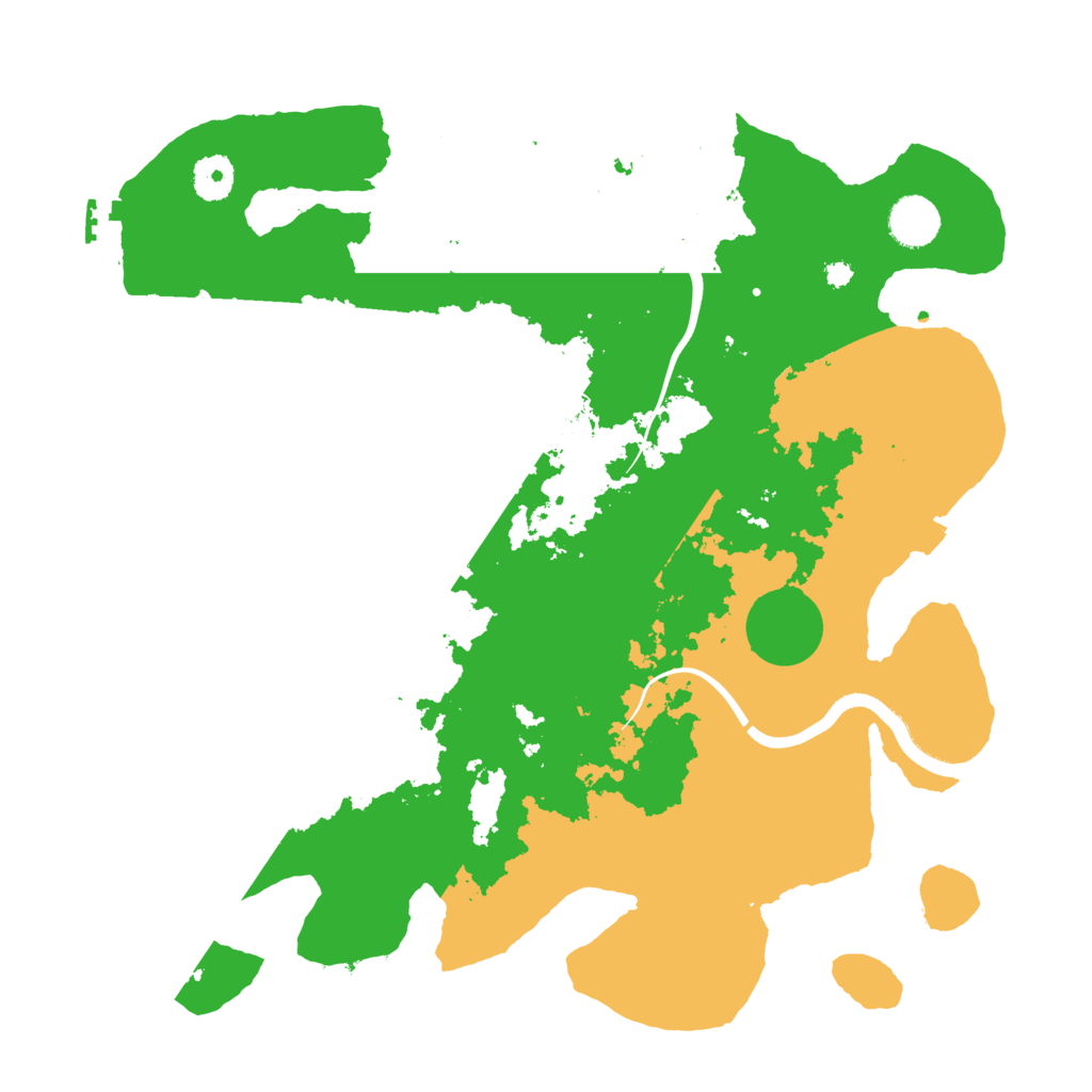 Biome Rust Map: Procedural Map, Size: 3750, Seed: 999489