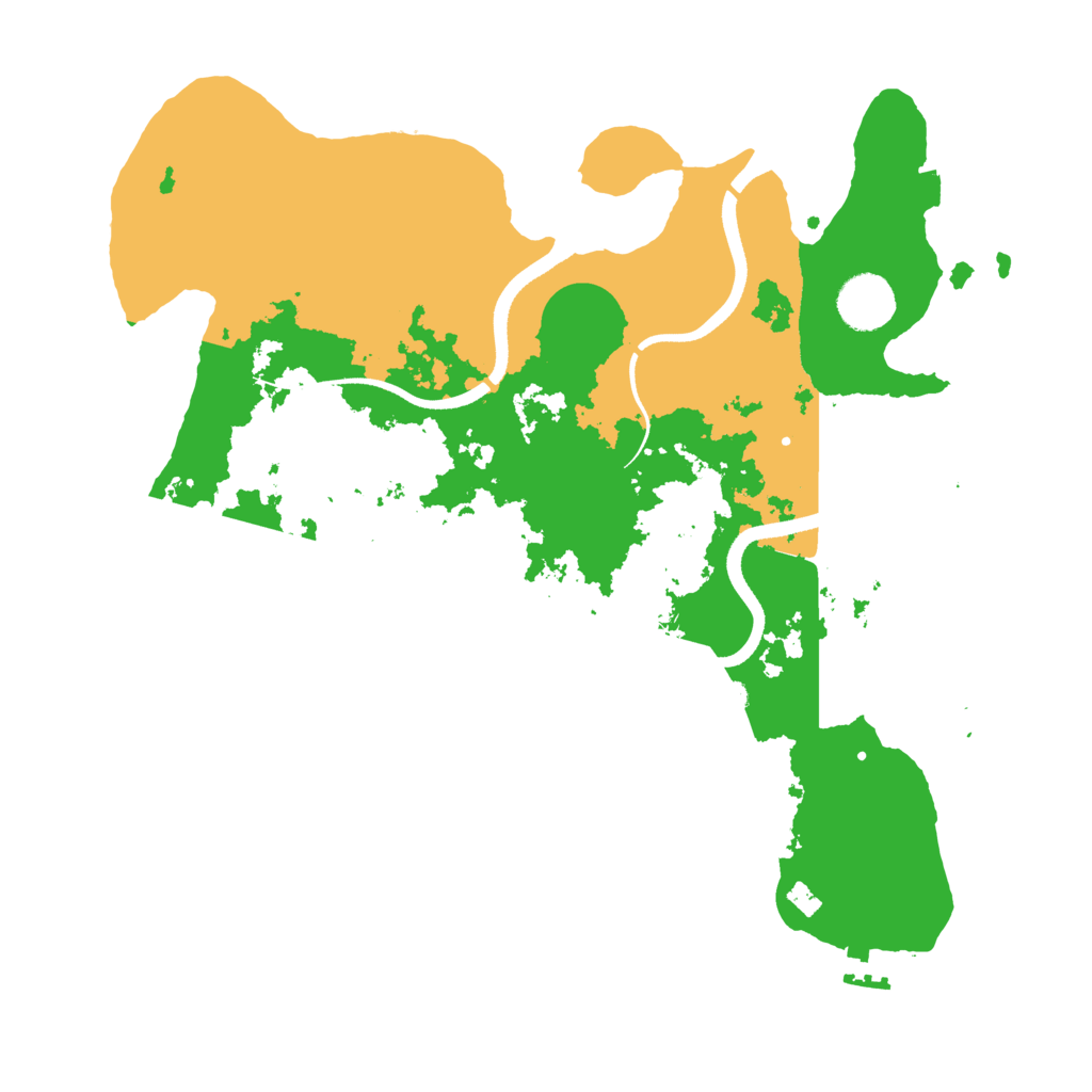 Biome Rust Map: Procedural Map, Size: 3500, Seed: 479543139