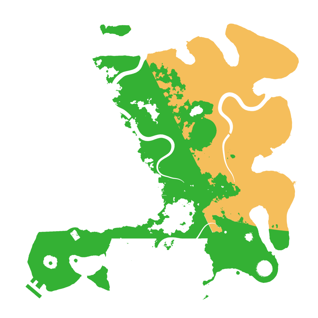 Biome Rust Map: Procedural Map, Size: 3500, Seed: 277113823