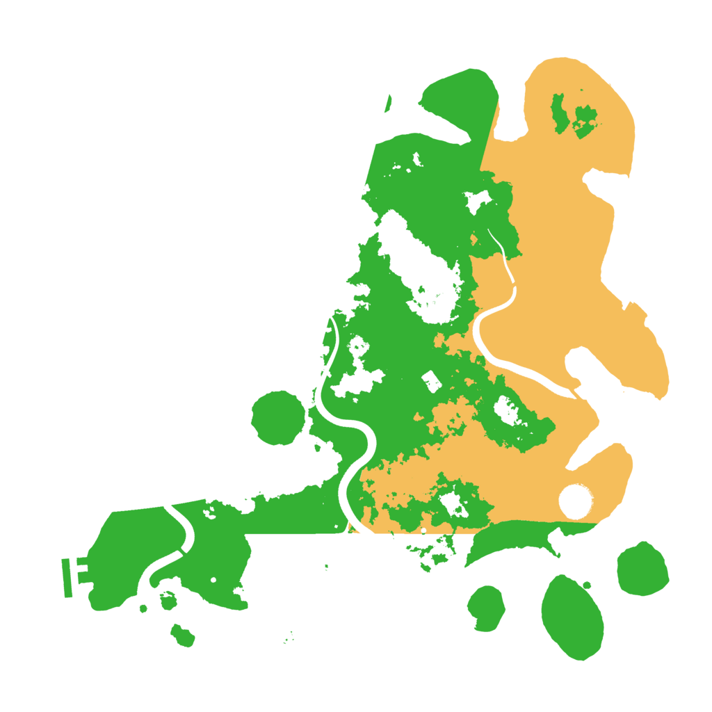 Biome Rust Map: Procedural Map, Size: 3700, Seed: 998155