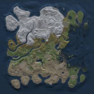 Thumbnail Rust Map: Procedural Map, Size: 4000, Seed: 1507299733, 13 Monuments