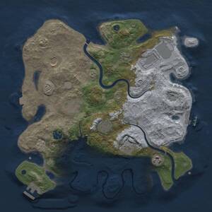 Thumbnail Rust Map: Procedural Map, Size: 3500, Seed: 311558390, 15 Monuments