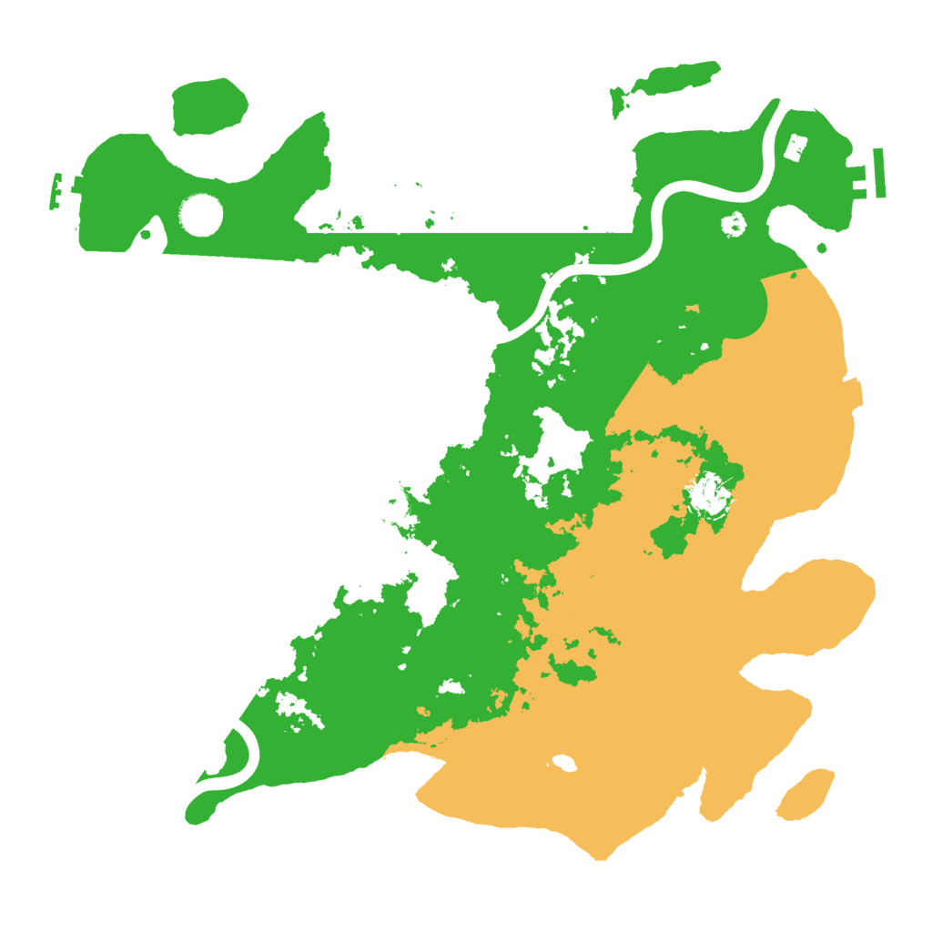 Biome Rust Map: Procedural Map, Size: 3800, Seed: 86217054