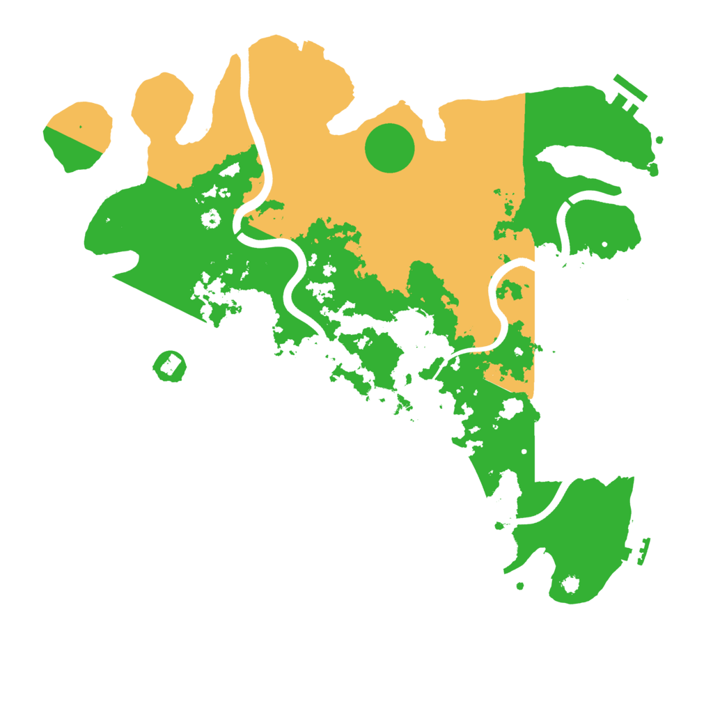 Biome Rust Map: Procedural Map, Size: 3800, Seed: 209217016