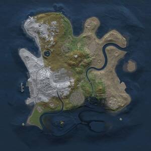 Thumbnail Rust Map: Procedural Map, Size: 2500, Seed: 166892805, 8 Monuments