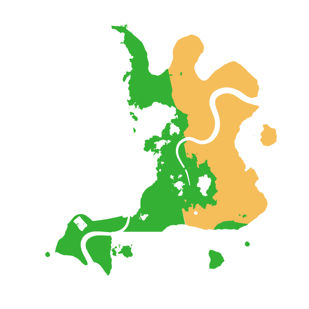 Biome Rust Map: Procedural Map, Size: 2500, Seed: 166892805