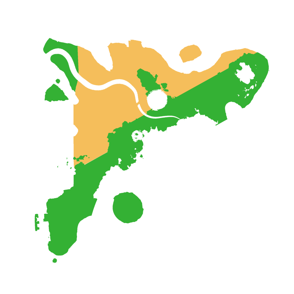 Biome Rust Map: Procedural Map, Size: 2650, Seed: 1624156452