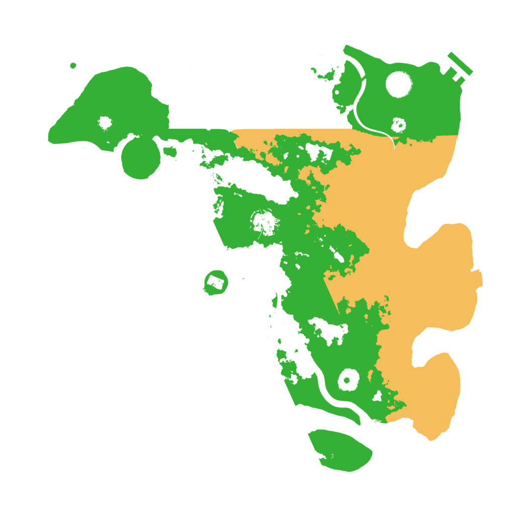 Biome Rust Map: Procedural Map, Size: 3500, Seed: 938398921
